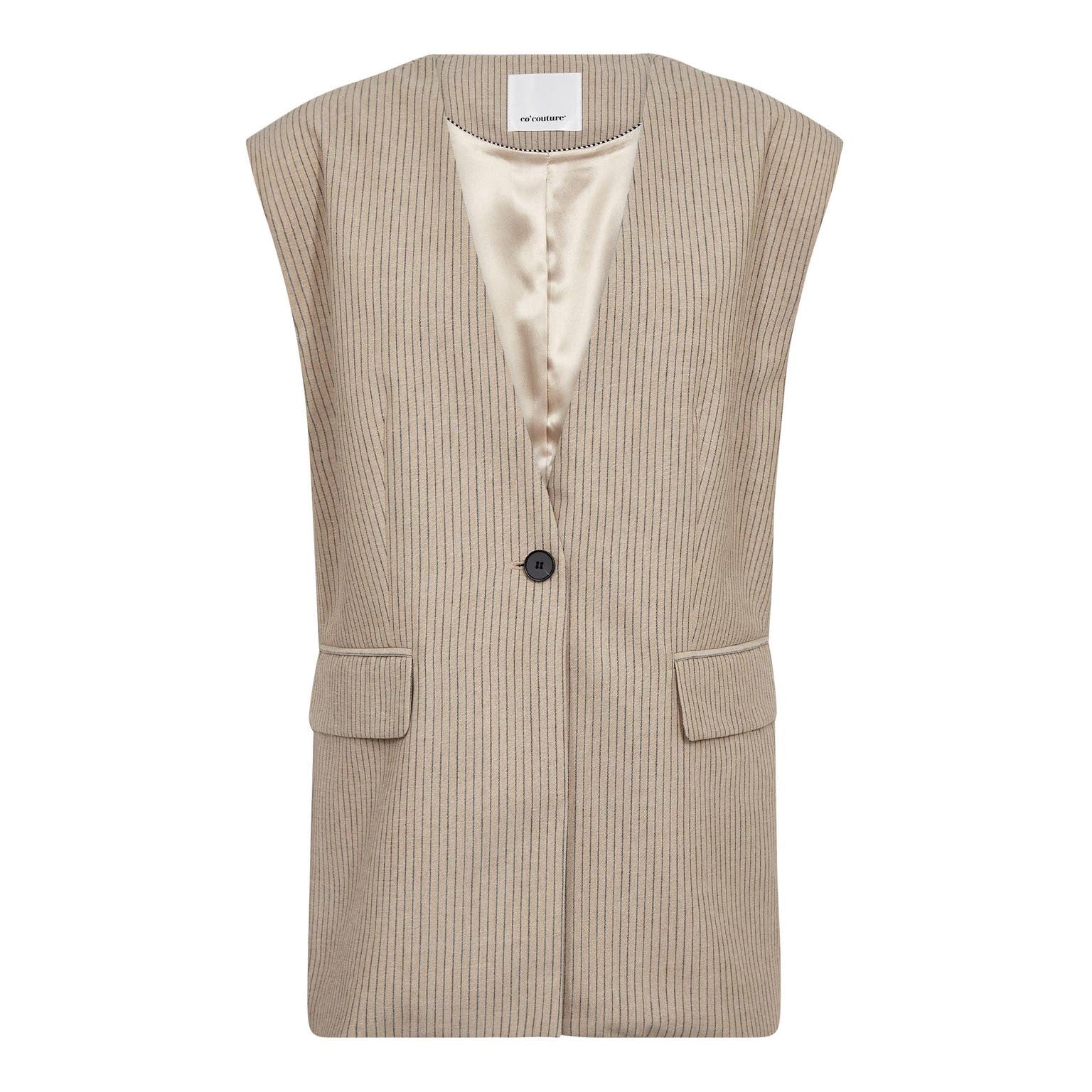 NadineCC Oversize Vest - Bisquit