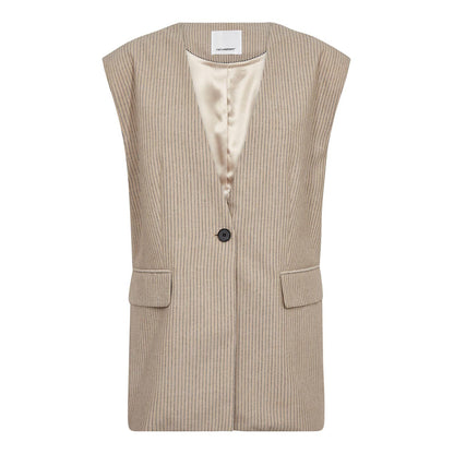 NadineCC Oversize Vest - Bisquit