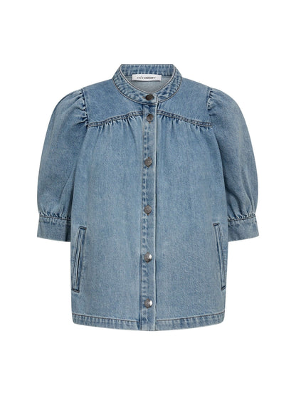 AsjaCC Denim Blouse - Denim Blue