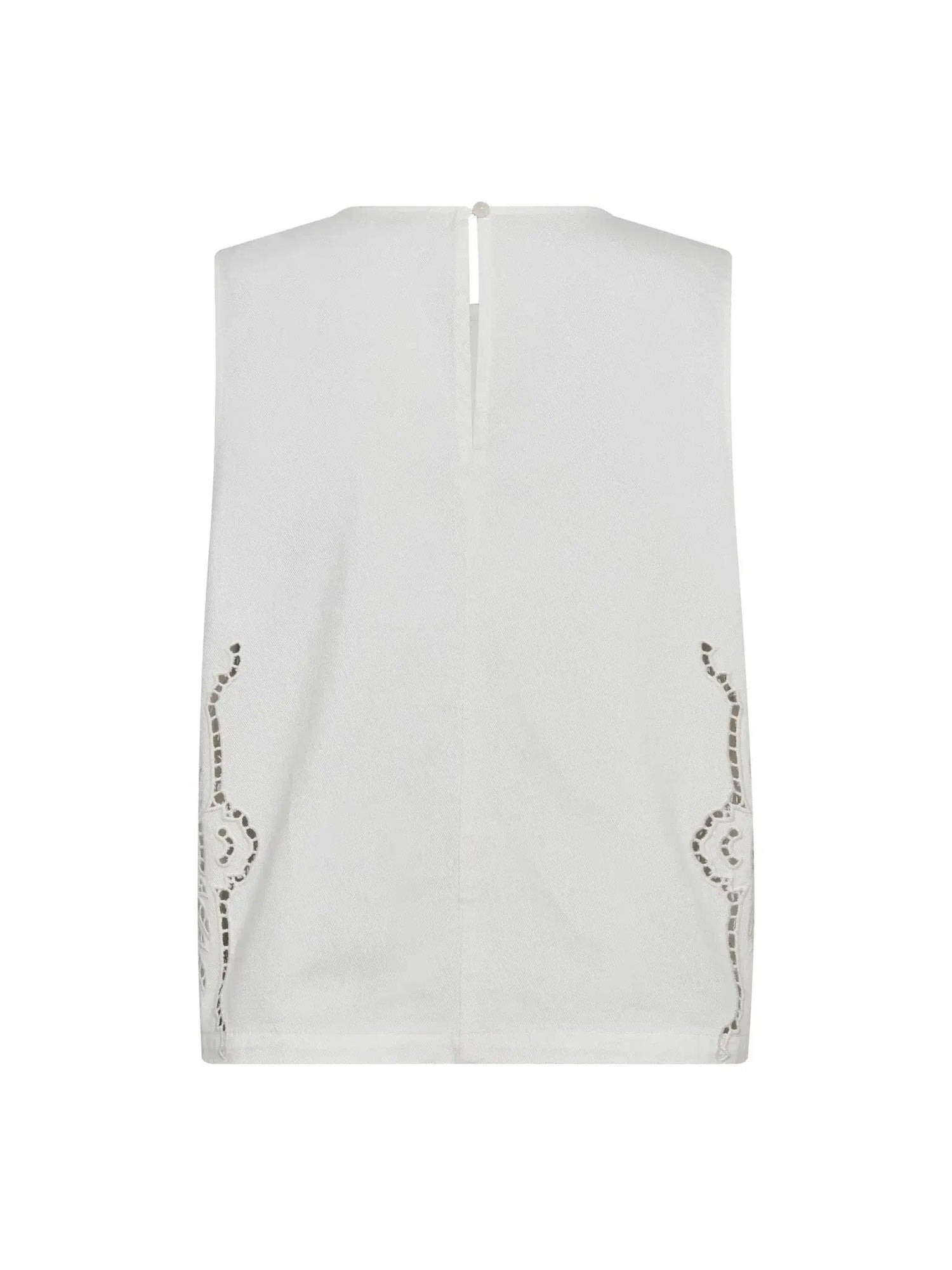 ColetteCC Embroidery Top - Off White