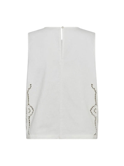 ColetteCC Embroidery Top - Off White