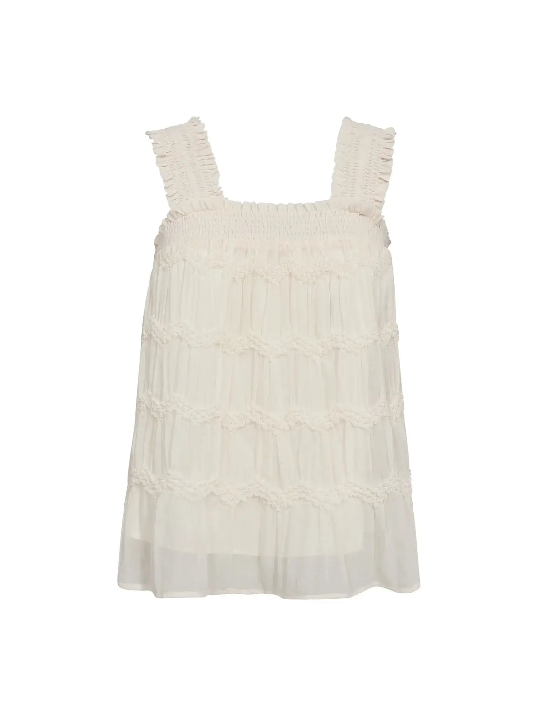 JerryCC Smock Strap Top - Off White