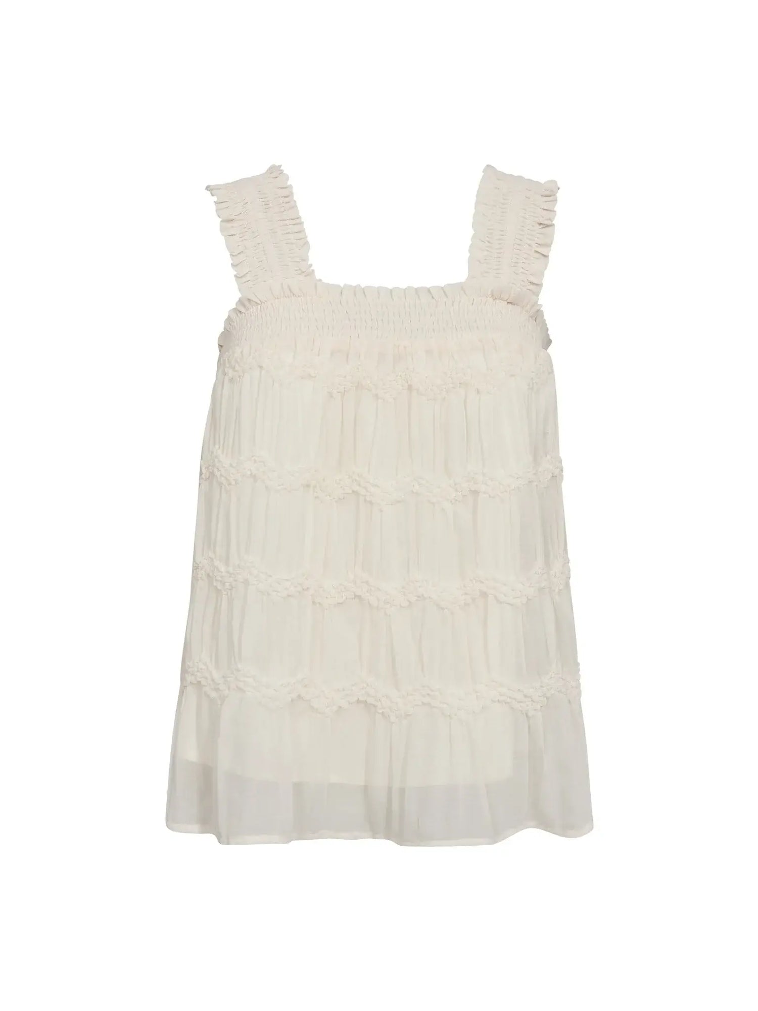 JerryCC Smock Strap Top - Off White