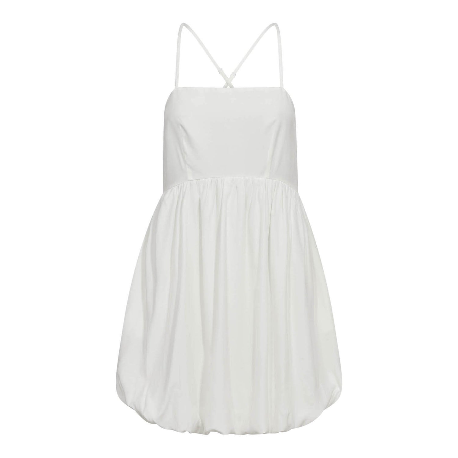 SunriseCC Balloon Strap Dress - White