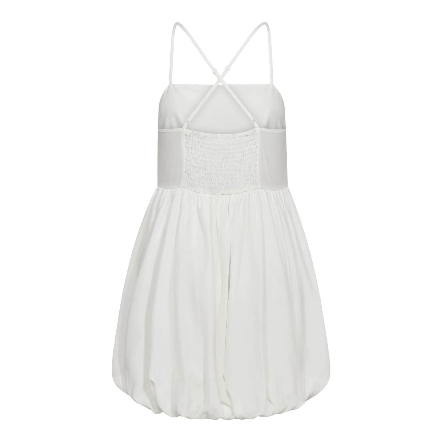 SunriseCC Balloon Strap Dress - White