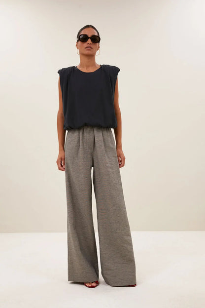 Nilou Jersey Top - Jet Black