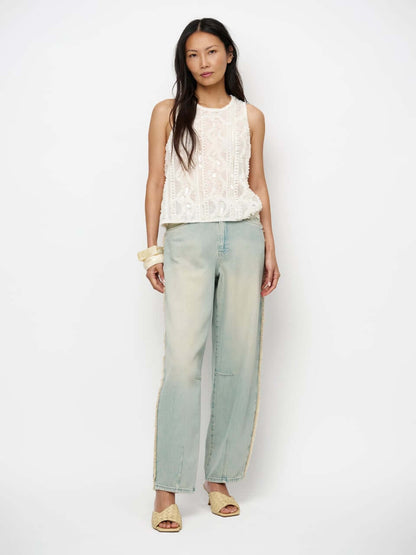 Noi Sequins Tanktop - Ivory