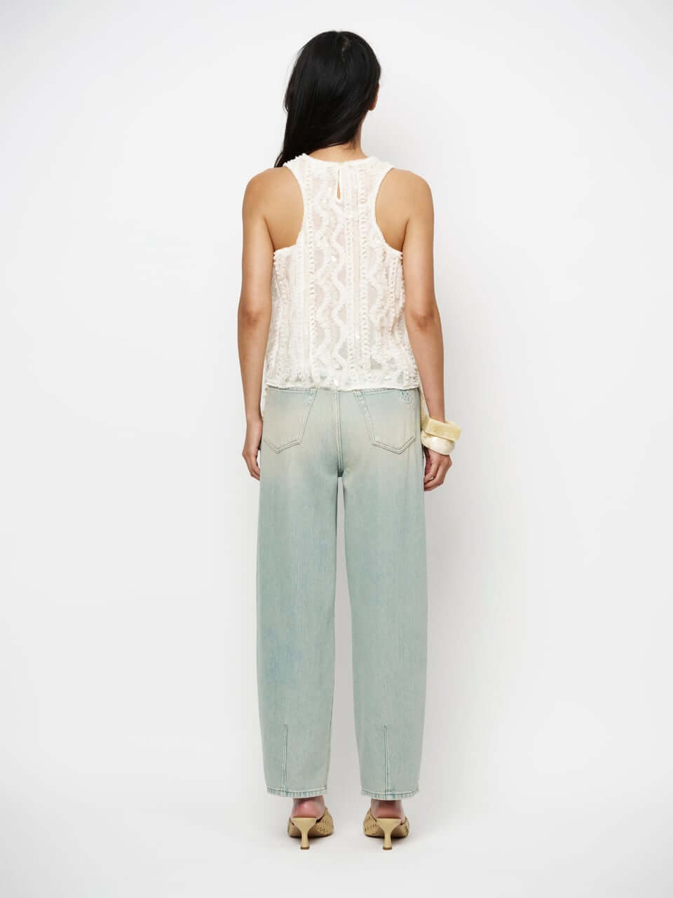 Noi Sequins Tanktop - Ivory