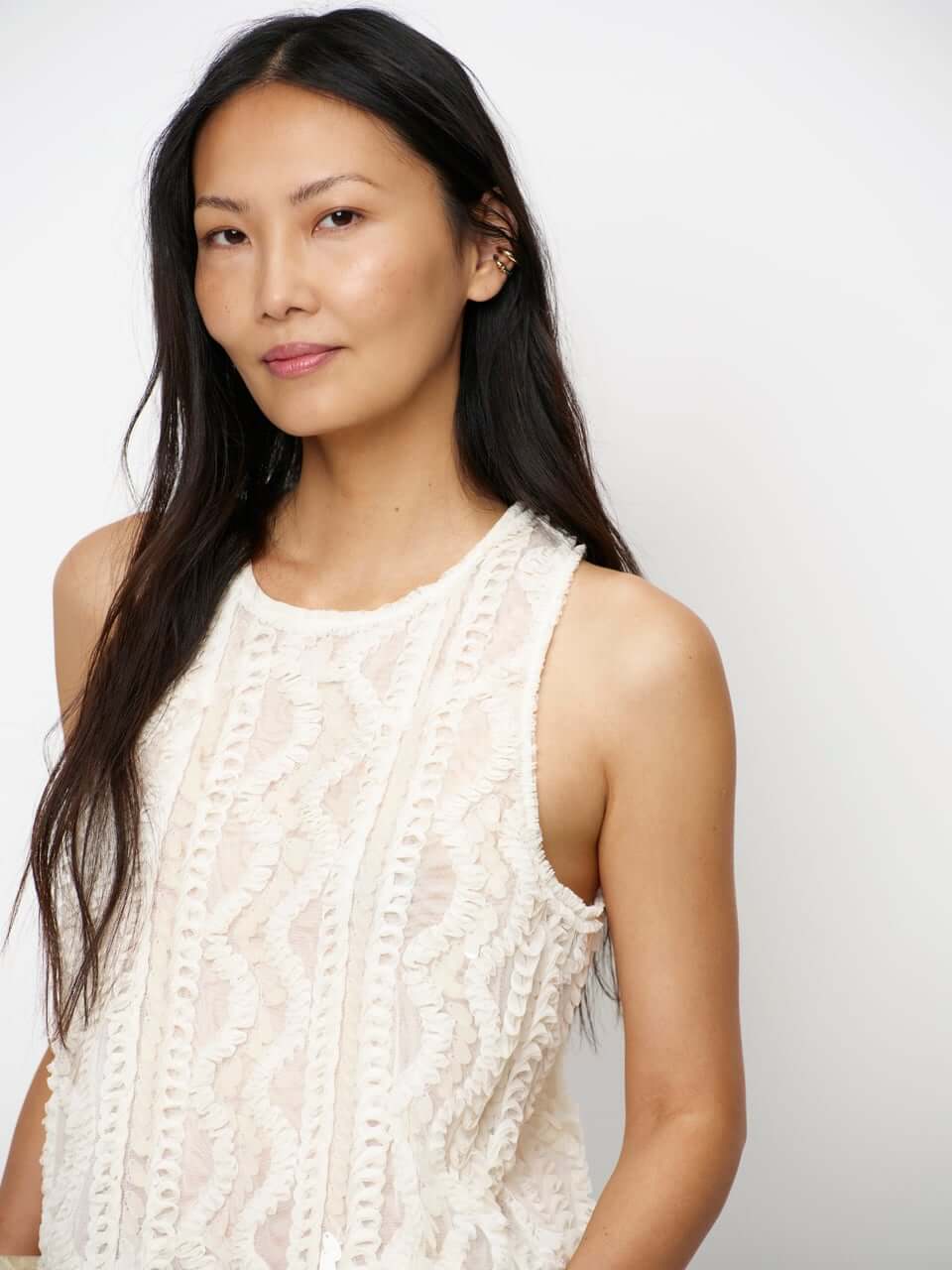 Noi Sequins Tanktop - Ivory