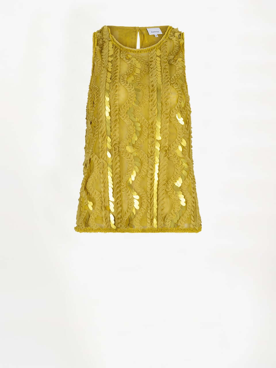 Noi Sequins Tanktop - Solar Lime