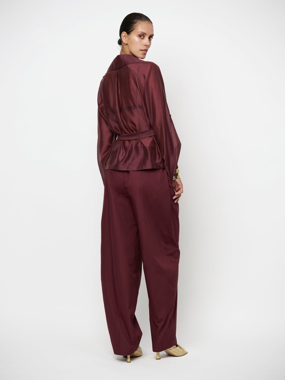 Svea Short Trench Blazer - Cacao Berry