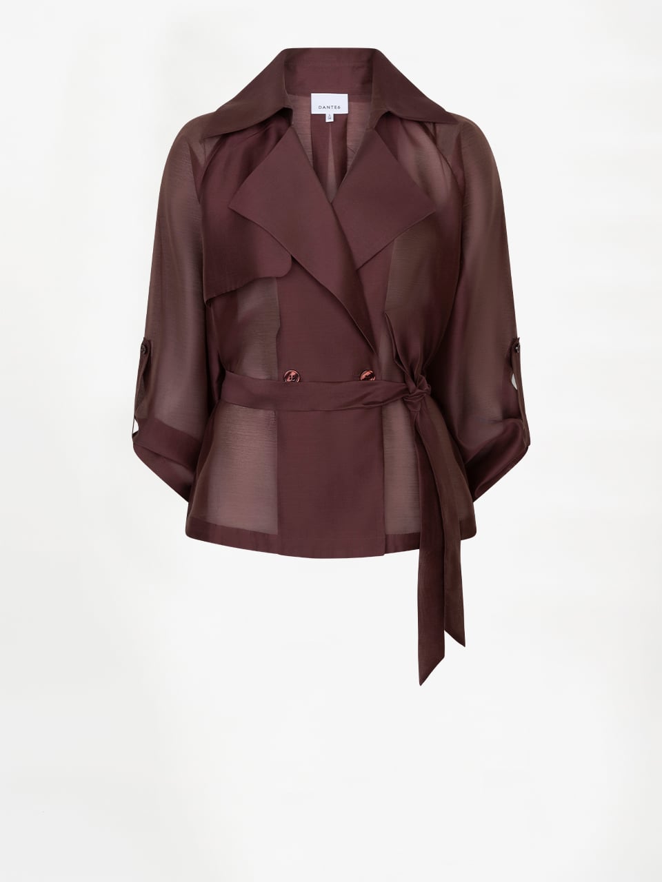 Svea Short Trench Blazer - Cacao Berry