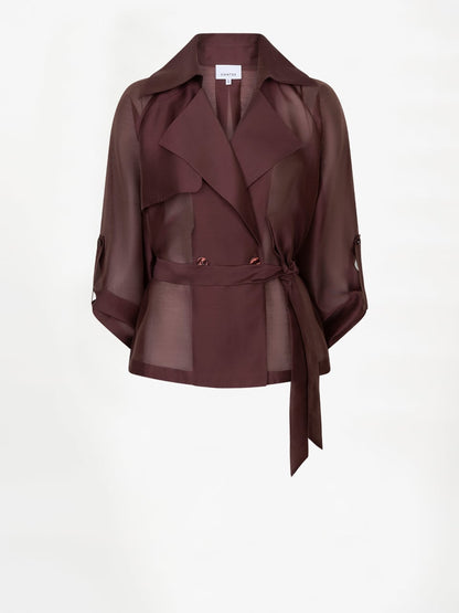 Svea Short Trench Blazer - Cacao Berry
