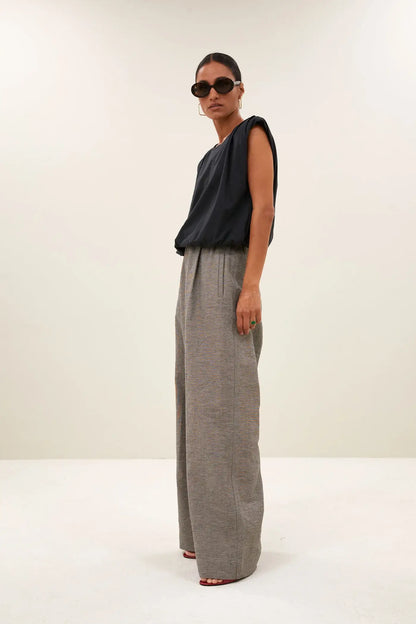 Benji Melange Pants - Charcoal Melee