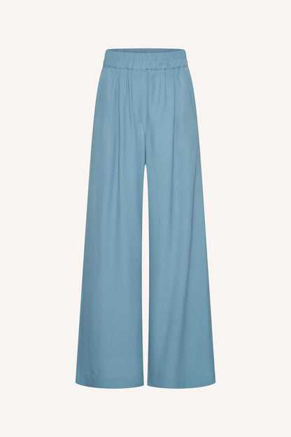 Benji Viscose Pants - Blue Stone
