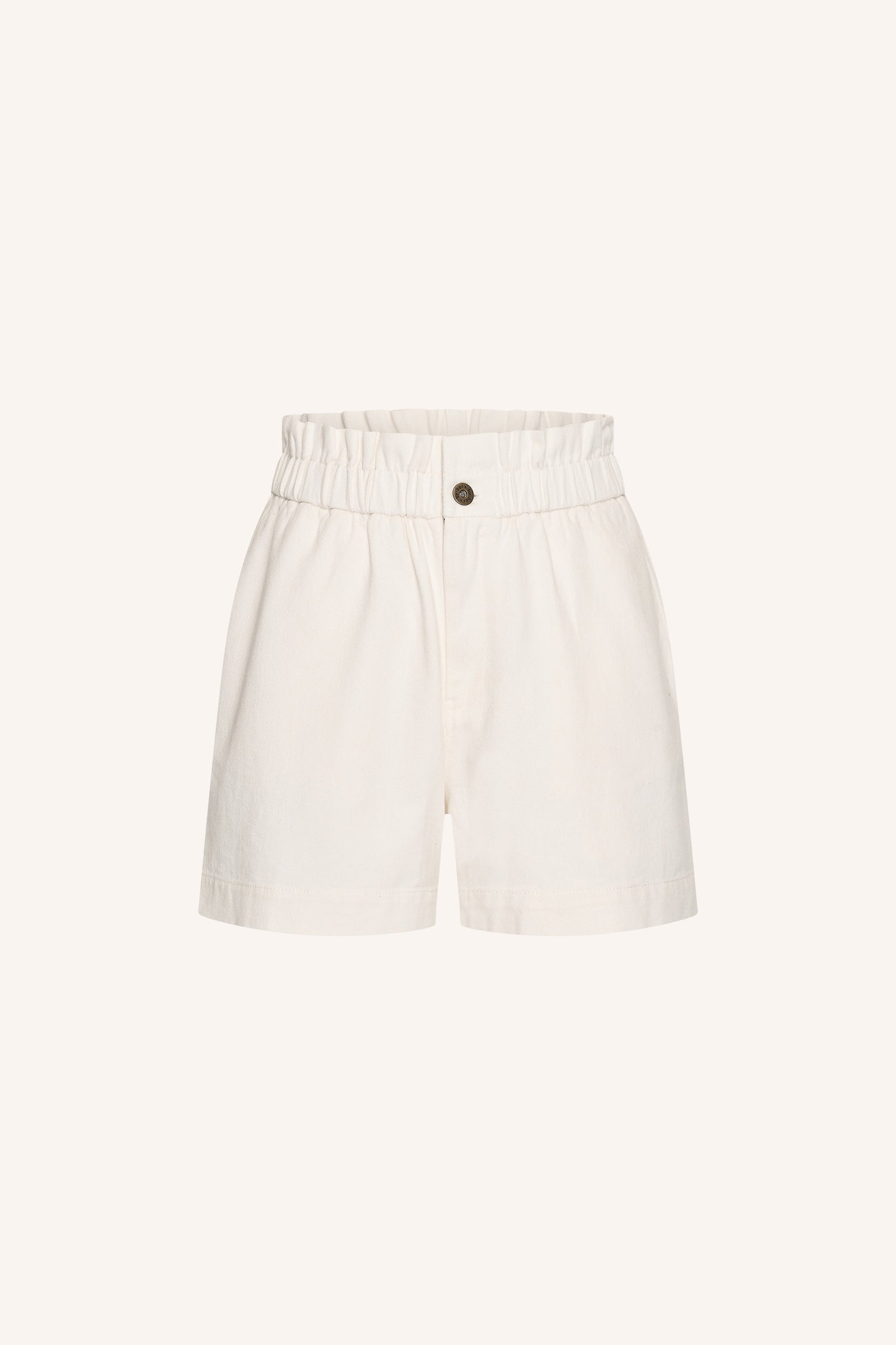 Leon twill short - Cloud White