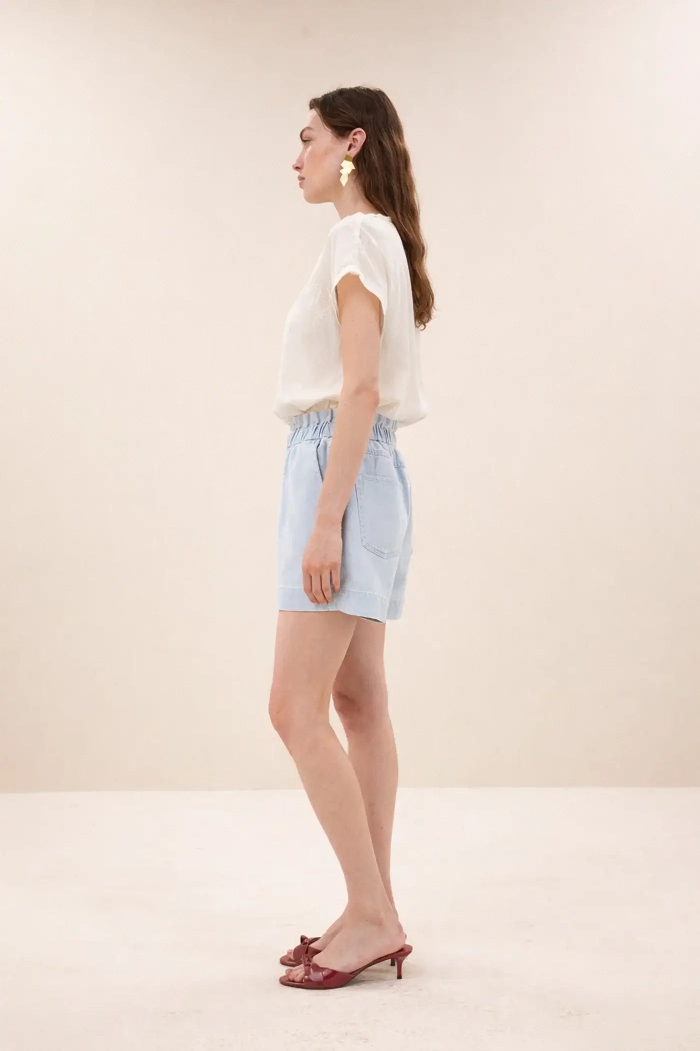Leon Bleached Denim Short - Bleached Denim