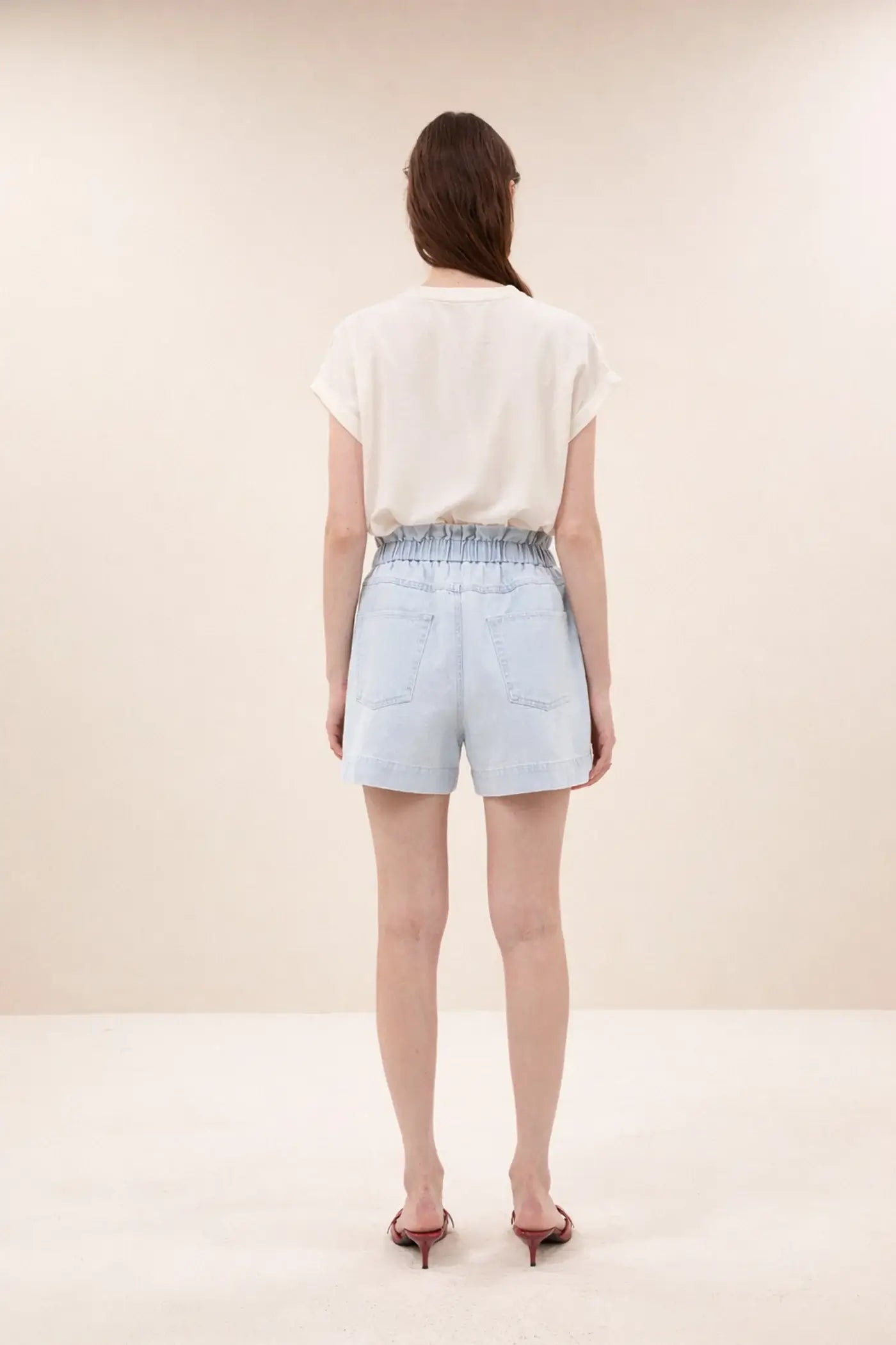 Leon Bleached Denim Short - Bleached Denim