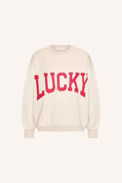 Bibi Lucky Patchwork Sweater - Oyster Melee
