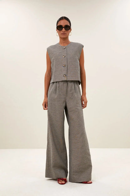 Nori Melange Gilet - Charcoal Melee