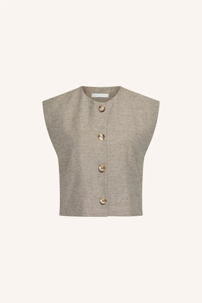 Nori Melange Gilet - Charcoal Melee