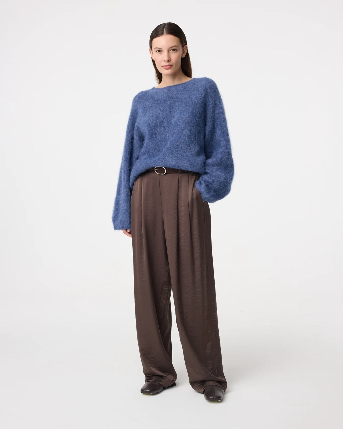 Amalia Pullover - Mid Blue