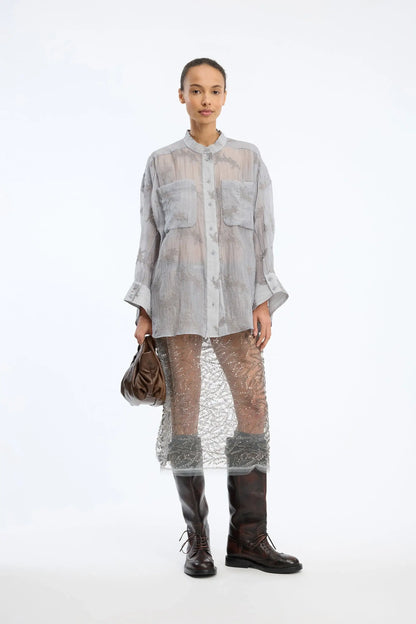 Fortuna Blouse - Light Grey