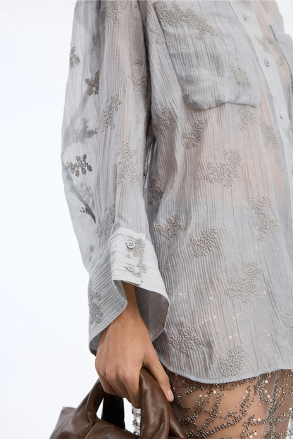 Fortuna Blouse - Light Grey