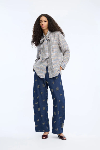 Veiling Blouse - Mix Blue