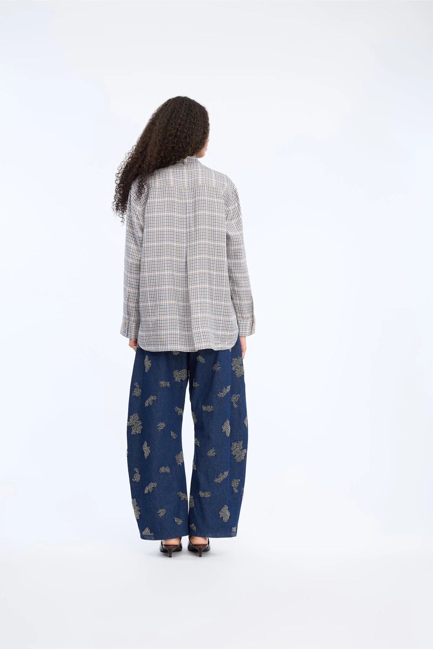 Veiling Blouse - Mix Blue