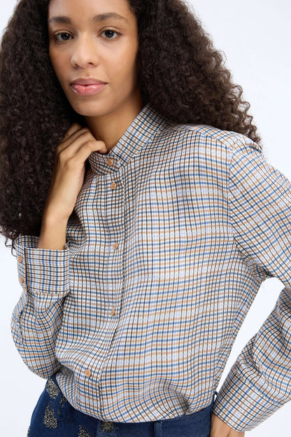 Veiling Blouse - Mix Blue