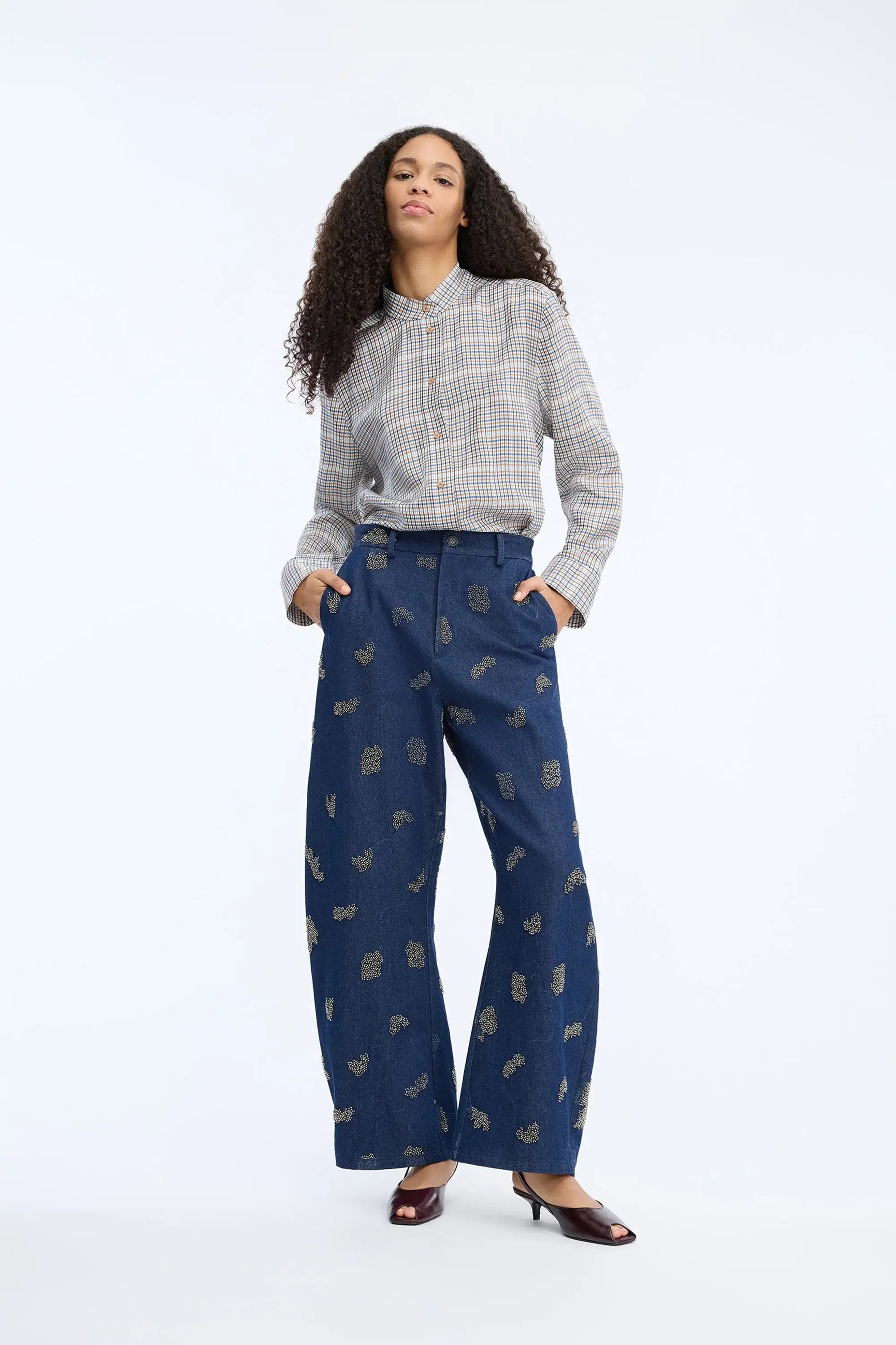 Veiling Blouse - Mix Blue