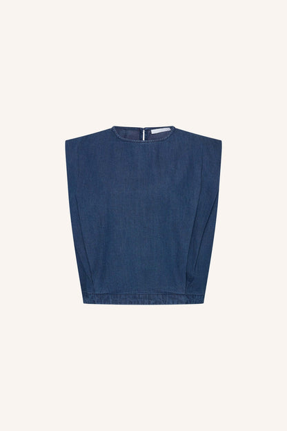 Ginza Denim Top - Dark Denim