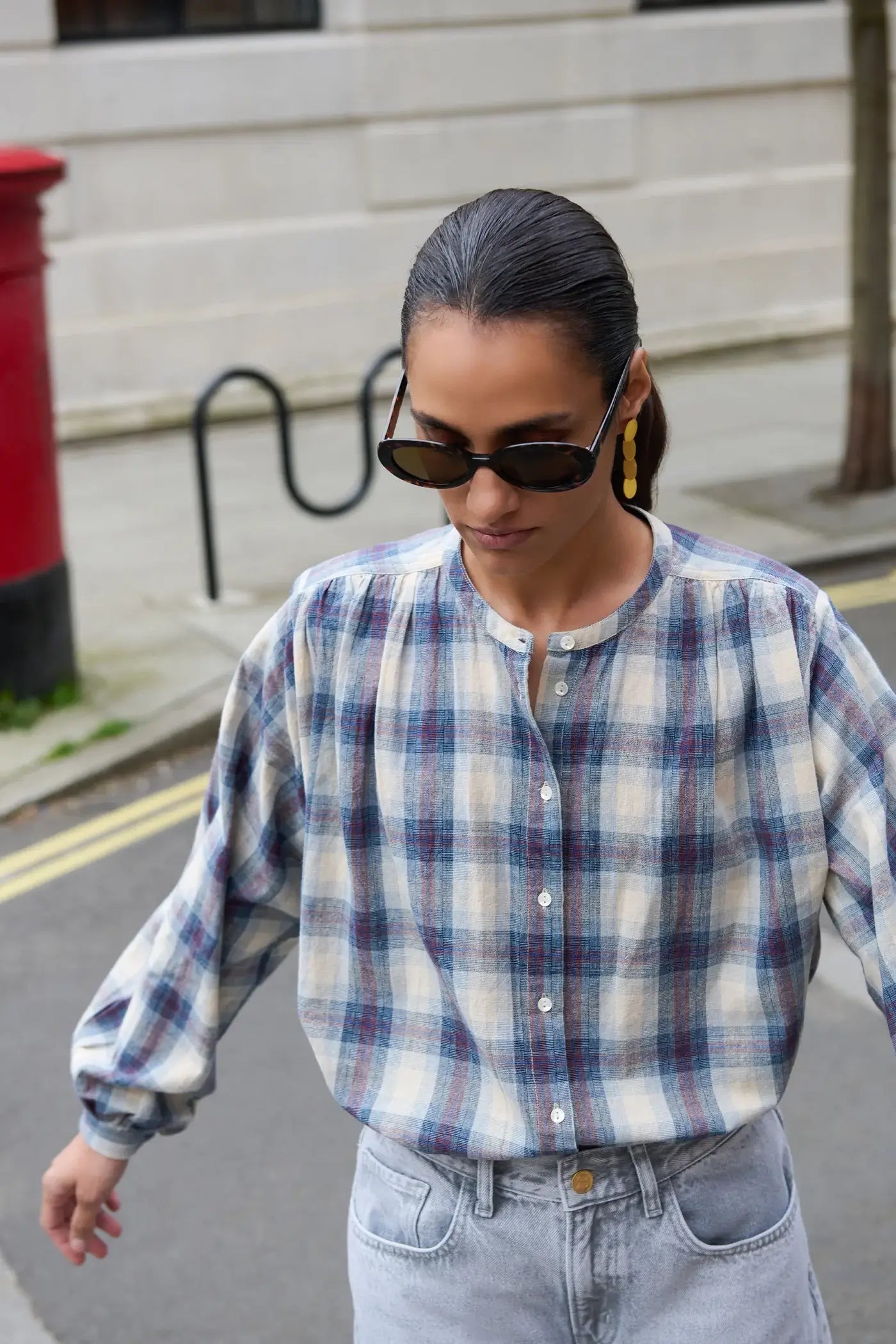 Nyka Tokyo Check Bluse - Tokyo Check