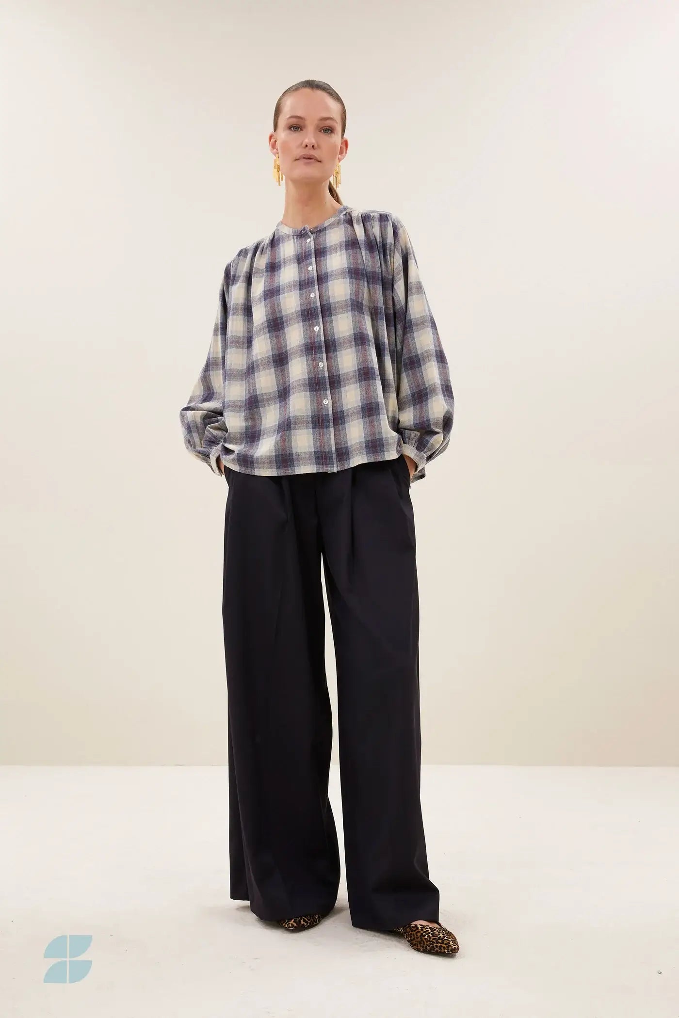 Nyka Tokyo Check Bluse - Tokyo Check
