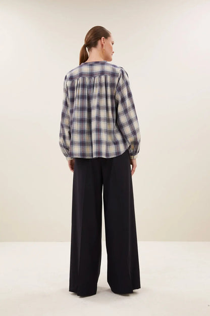 Nyka Tokyo Check Bluse - Tokyo Check