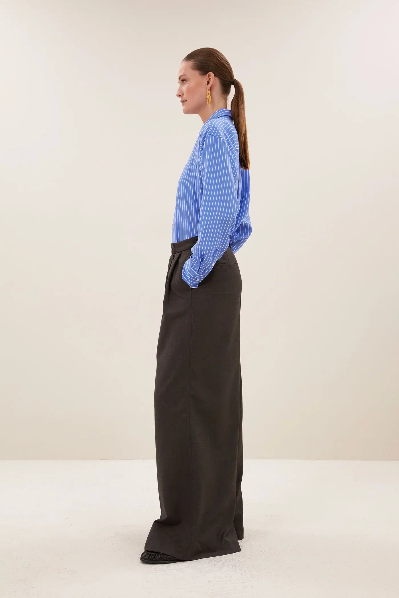 Iise Streifenbluse – Azulblaue Streifen