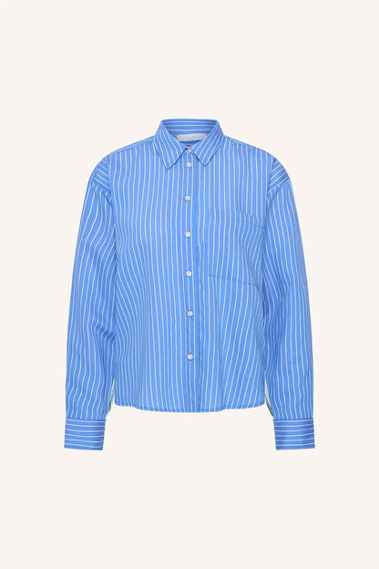 Iise Streifenbluse – Azulblaue Streifen