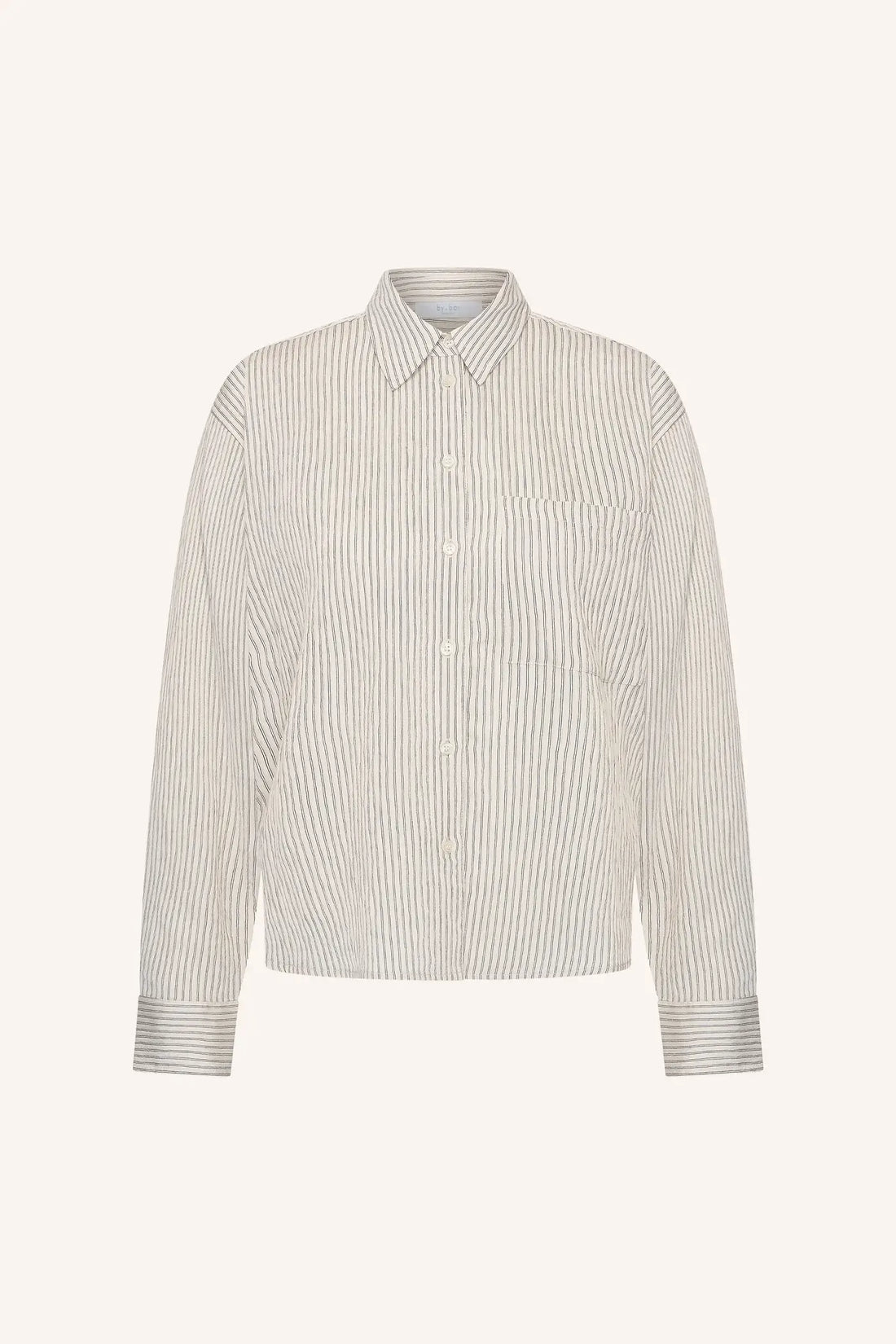 Iise Thin Stripe Bluse – Jet Black Stripe