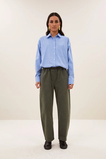 Iise Cloud Blouse - Cloud Blue Stripe