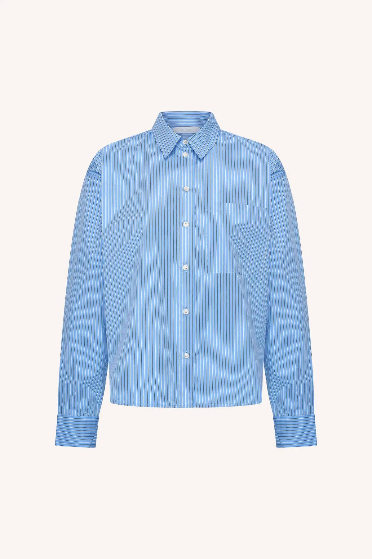 Iise Cloud Blouse - Cloud Blue Stripe