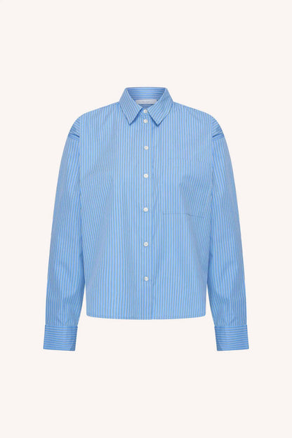 Iise Cloud Blouse - Cloud Blue Stripe
