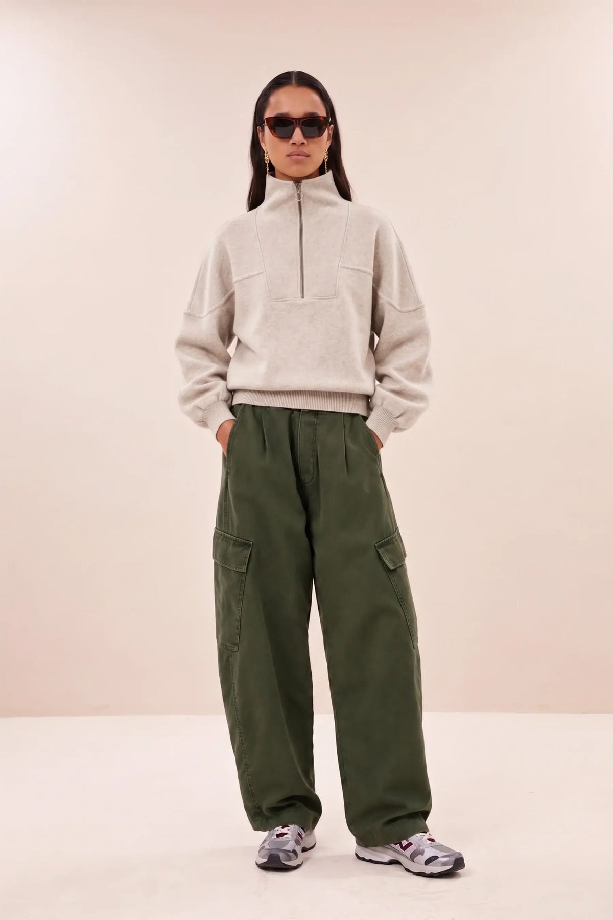Matcha Heavy Twill Pants - Dark Olive