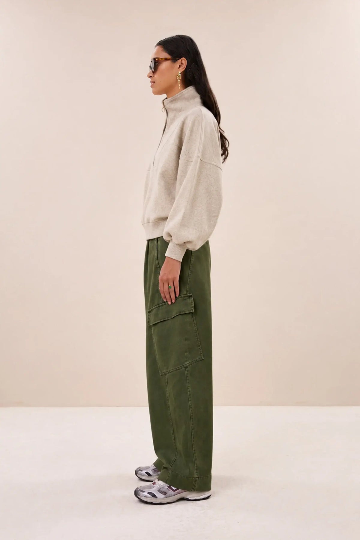 Matcha Heavy Twill Pants - Dark Olive