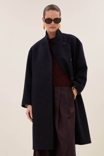 Macy Wool Coat - Midnight