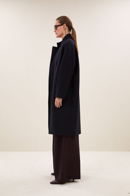 Macy Wool Coat - Midnight