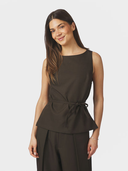 Nassa Structure Top - Dark Brown