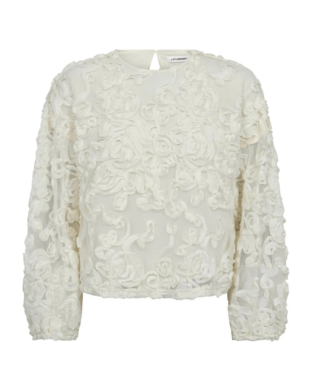 TessyCC Flower Blouse - Off White