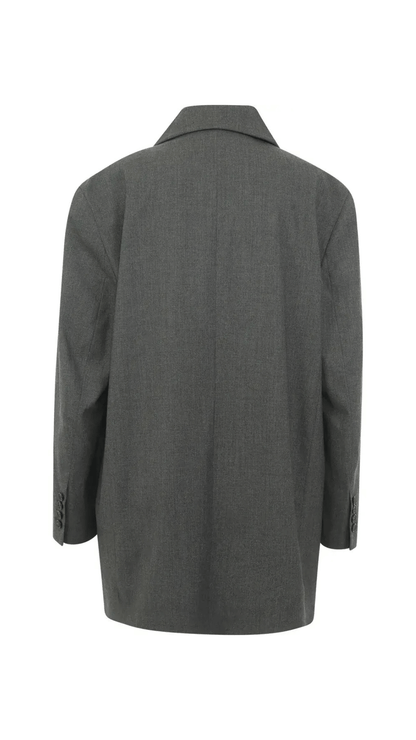 Natan Double Breasted Blazer - Dark Grey