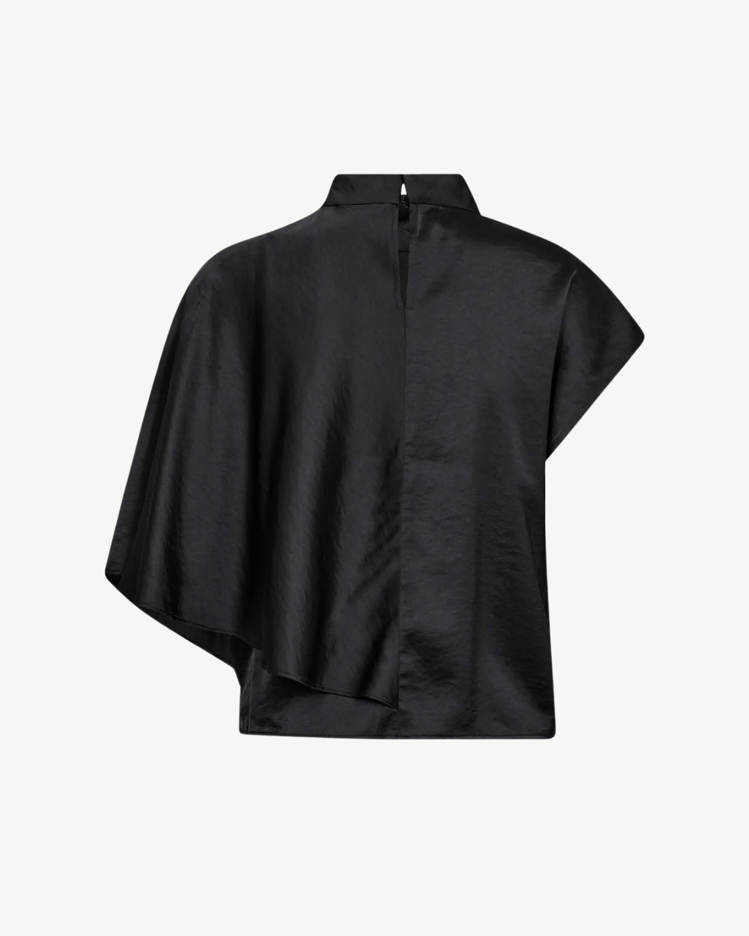IdunCC Cape SS Blouse - Black